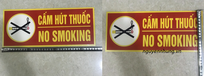 Kích cỡ biển cấm thuốc