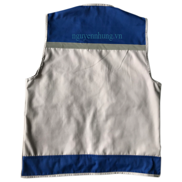 Áo ghi nê vải kaki pha màu ghi xanh