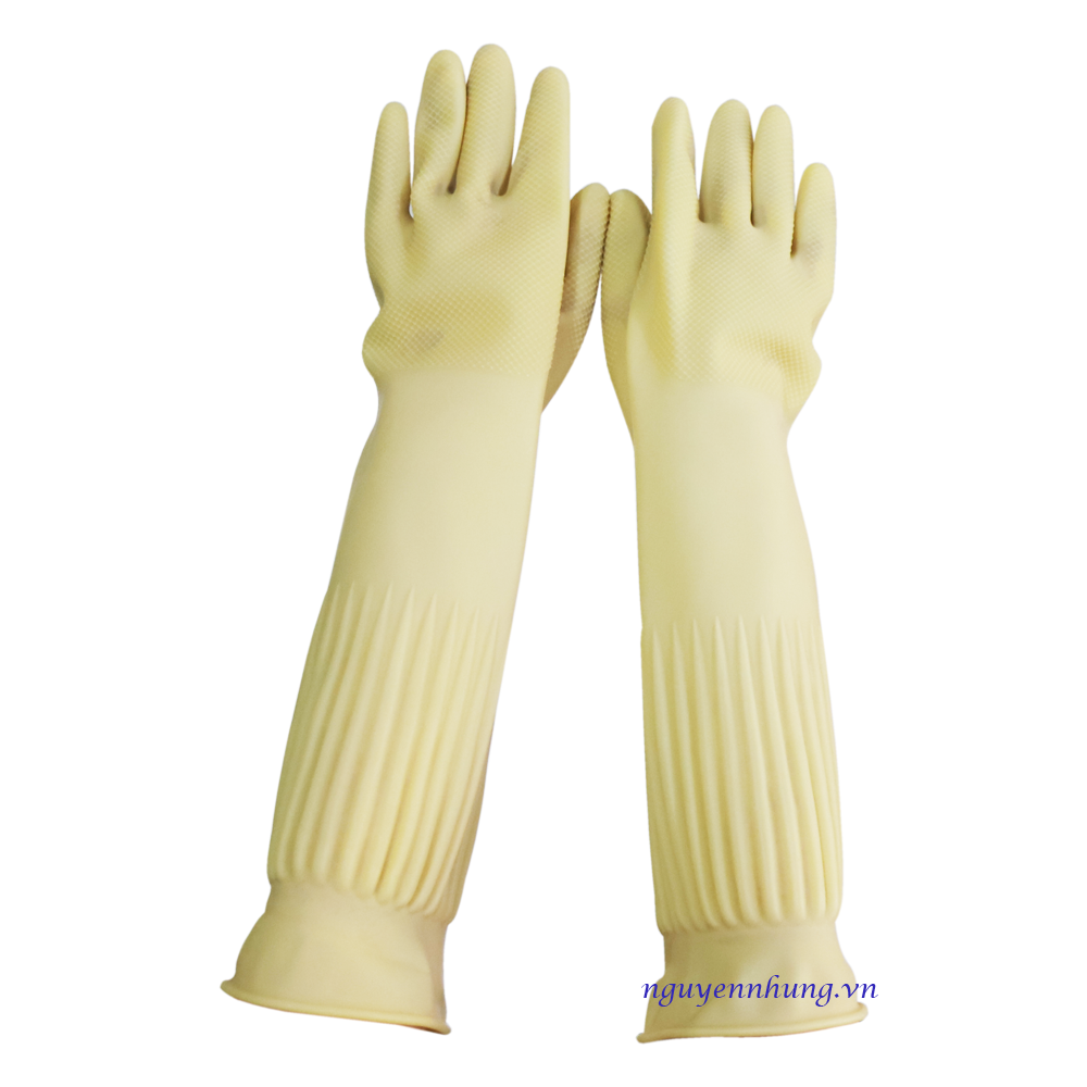 Găng tay cao su dài XL