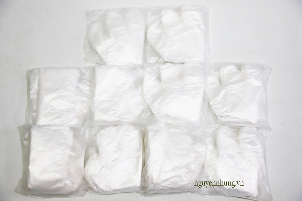Găng tay nilon - Đóng gói: 10 túi/1 kg