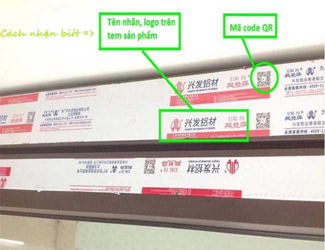 Nhôm hệ xingfa tem đỏ nhập khẩu chính hãng Quảng Châu