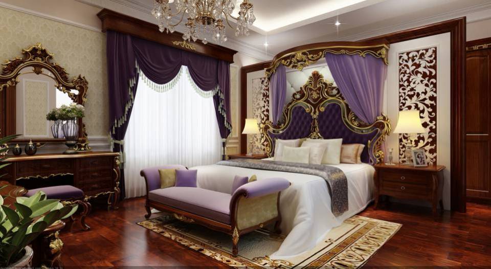 Thiết kế nội thất phòng khách tân cổ điển tại Lào Cai Sapa (4)