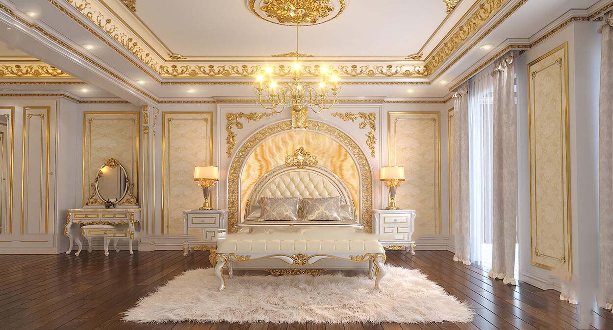 Thiết kế nội thất phòng khách tân cổ điển tại Lào Cai Sapa (4)