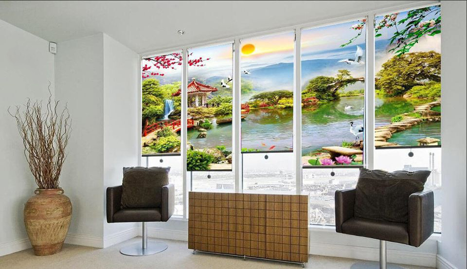 rèm cuốn tranh tại Lào Cai Sapa