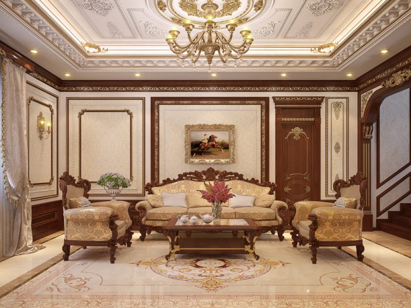 Phào chỉ vật liệu trang trí nội thất tân cổ điển tại Lào Cai Sapa (1)
