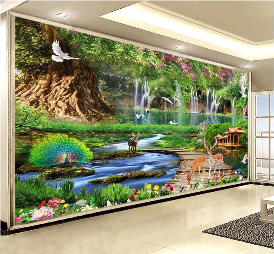 tranh dán tường 3d giá rẻ tại lào cai
