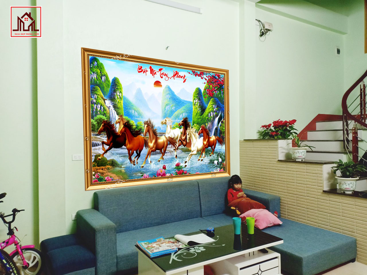 tranh dán tường 3d Lào Cai