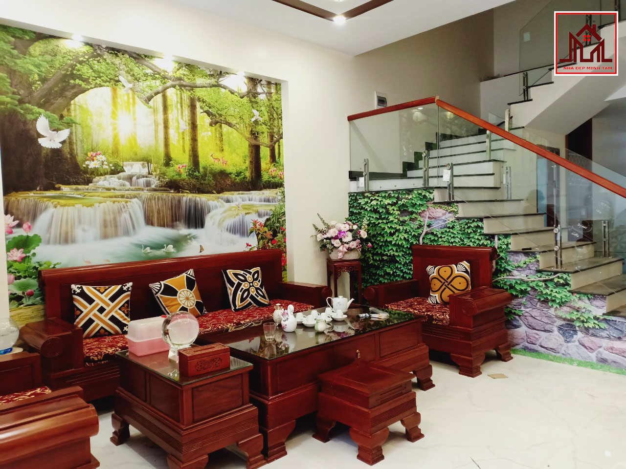 thi công tranh dán tường 3d tại lào cai