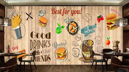 tranh dán tường phòng ăn tại lào cai