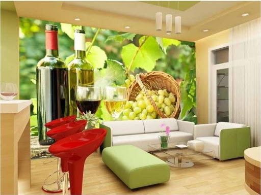 tranh dán tường phòng ăn tại lào cai