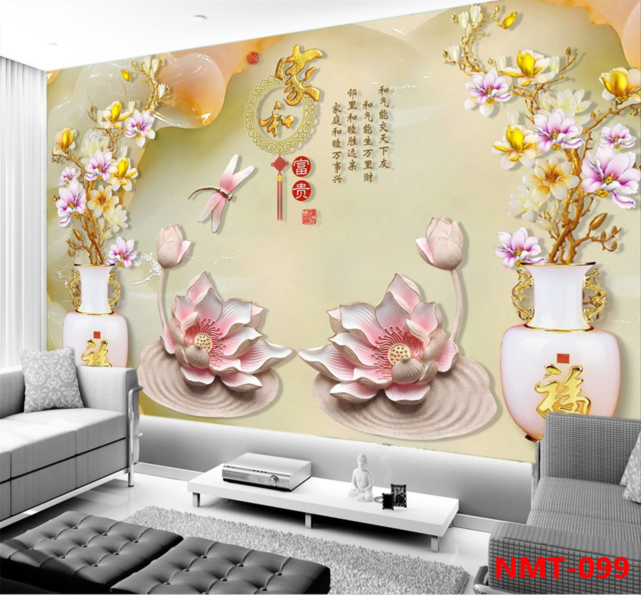 tranh dán tường phong thủy Minh Tâm Lào Cai