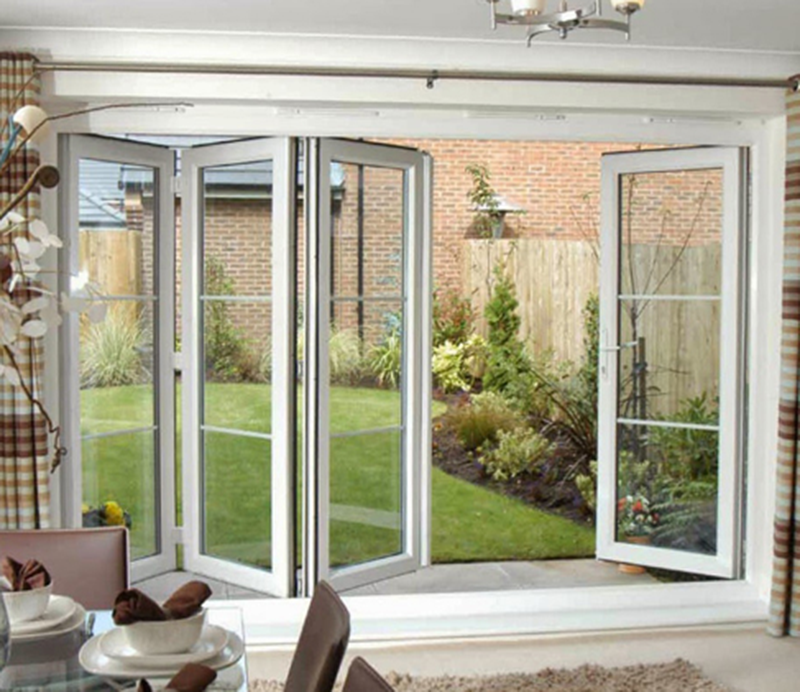 cửa nhôm xingfa xếp gấp ba đình hà nội