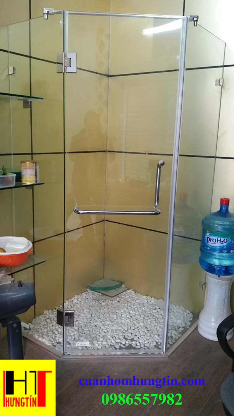 vách kính phòng tắm cầu giấy hà nội