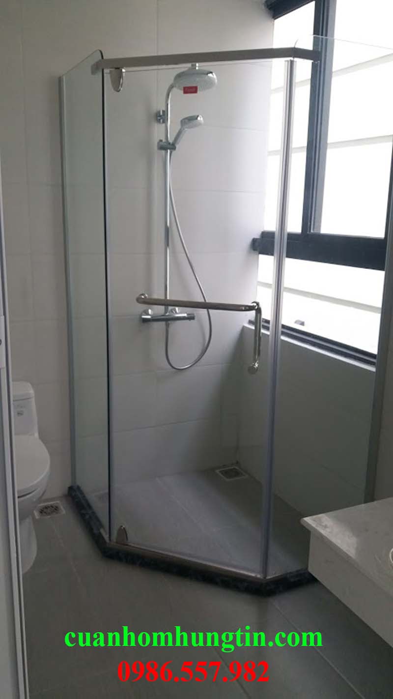 vách kính phòng tắm vinhomes thăng long