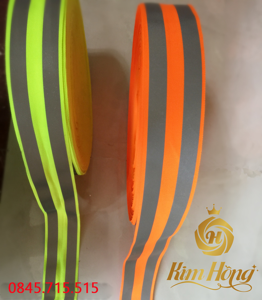 DÂY PHẢN QUANG VẢI 2 SỌC 5CM