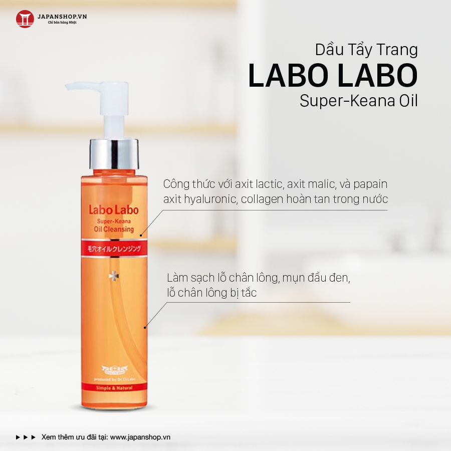 Dầu Tẩy Trang Labo Labo Super-Keana Oil 110ml