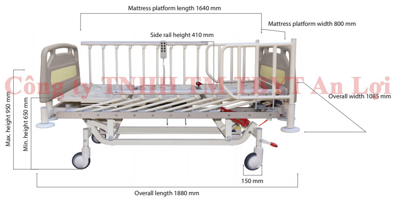 GIƯỜNG ĐIỆN HỒI SỨC CẤP CỨU NHI PICU BED 1020V2