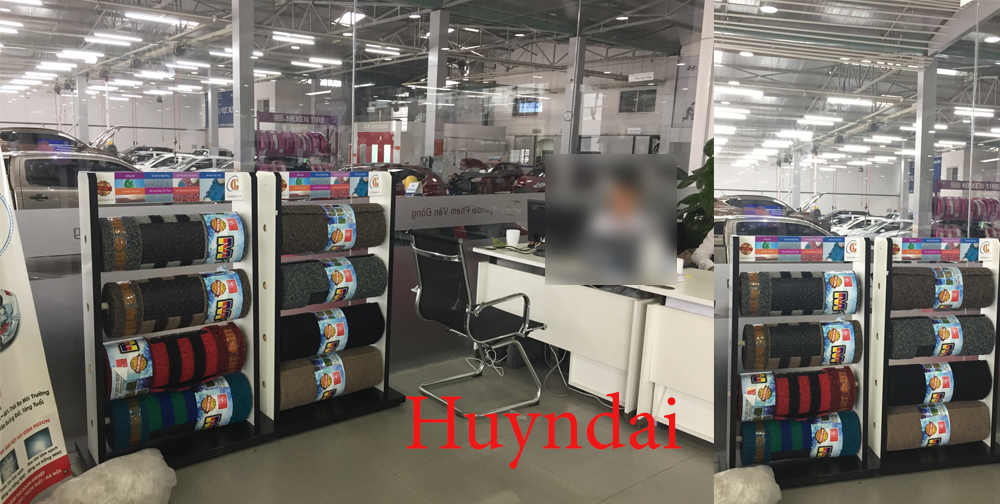 tham san lot chan oto huyndai