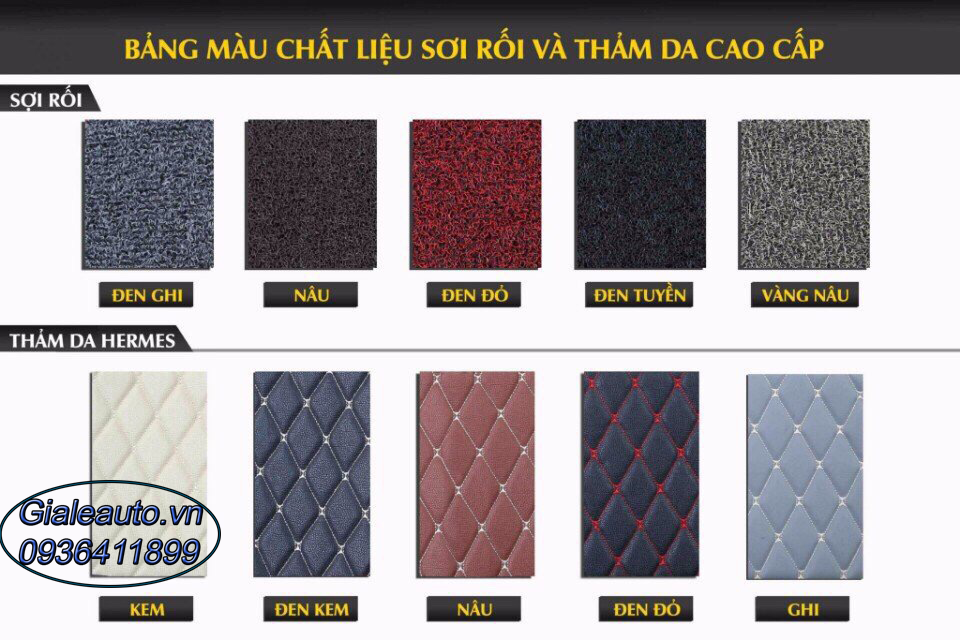 Thảm Lót Chân Ô tô 6D Quả Trám