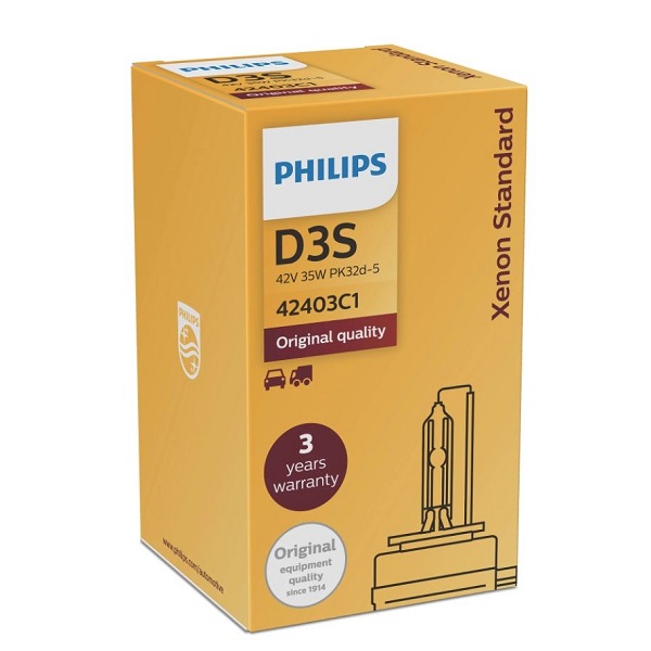 Đèn Xenon Philips tiêu chuẩn Standard D3S