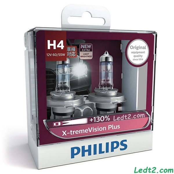 Đèn halogen Philips Xtreme Vision Plus +130% H4