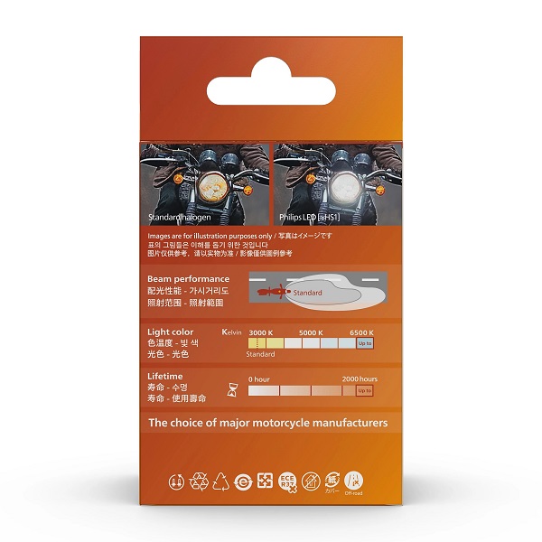 Đèn pha LED Philips Ultinon Rally Moto HS1 12w