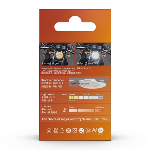 Đèn pha LED Philips Moto M5 Ultinon Rally