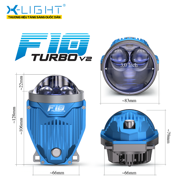 Bi gầm LED X - Light F10 Turbo V2