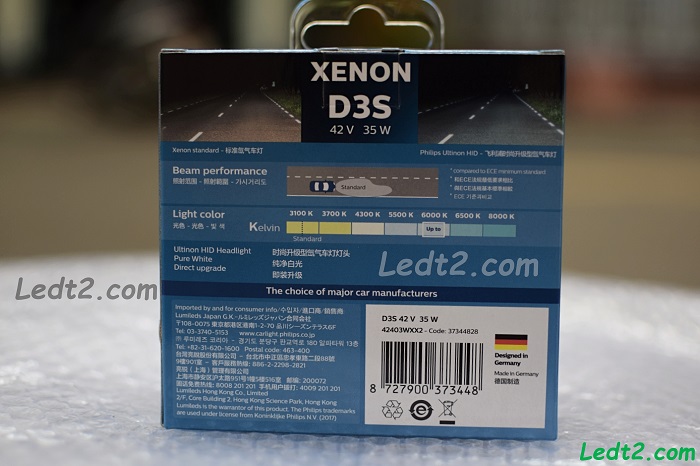 Xenon Philips Ultinon HID 6000K