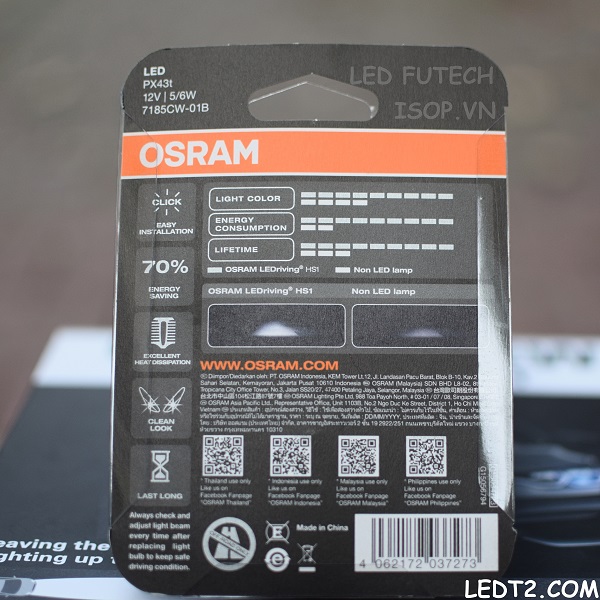Đèn pha LED Osram Moto HS1