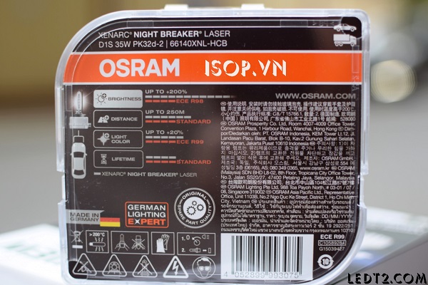 Xenon Osram Night Breaker Laser Xenarc +200%