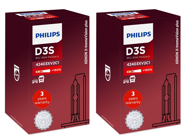 Xenon Philips Xtreme Vision +150% D1S D2S D3S D4S