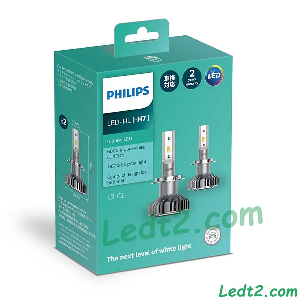 Đèn pha LED Philips Ultinon +160% H4