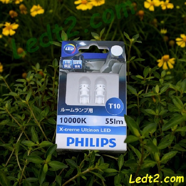 LED T10 Philips Xtreme Ultinon 10000K