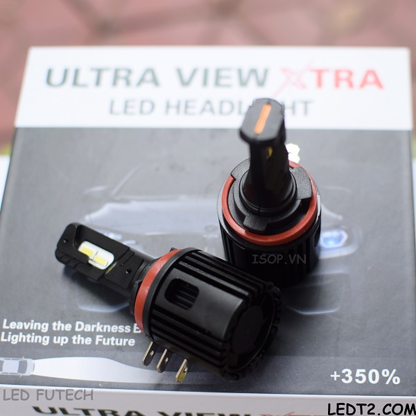 Đèn pha LED Ultra View chân H15 +250%