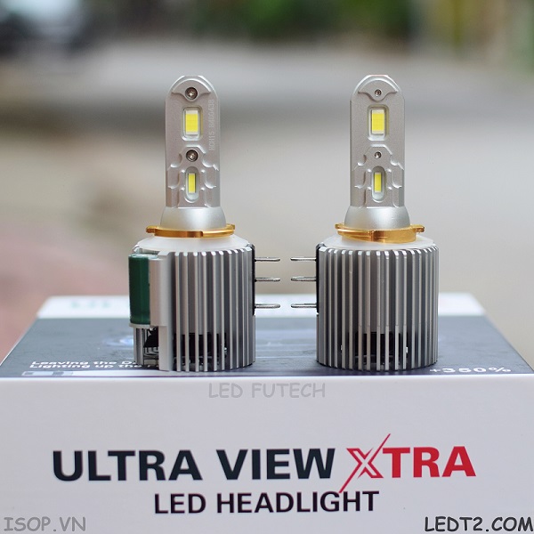 Đèn pha LED Ultra View chân H15 Gen 2 +350%