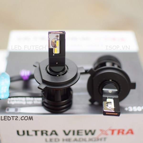 Đèn pha LED Ultra View XTRA +250% 6000K