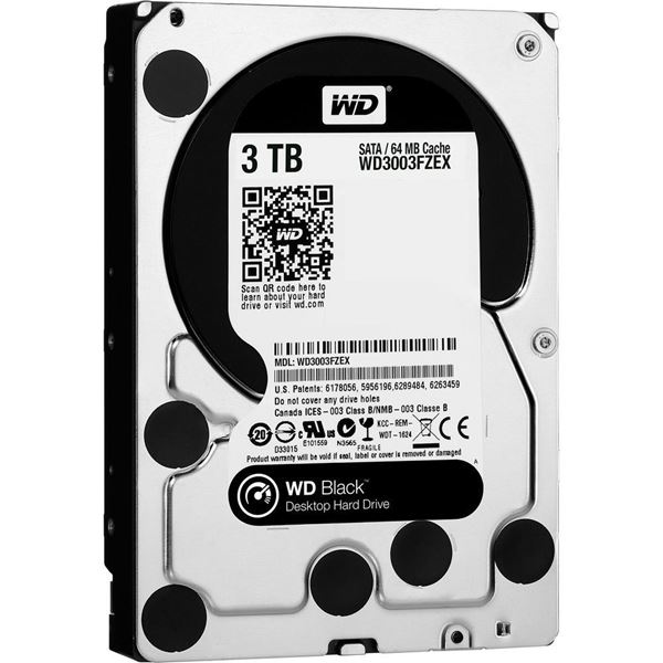 HDD Western Caviar Black 3TB 7200Rpm, SATA3 6Gb/s, 64MB Cache