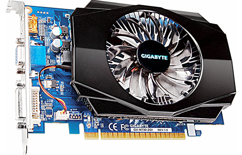 Gigabyte GV-N730-2GI (Nvidia GeForce GT 730, 2048MB GDDR3, 128 bit)