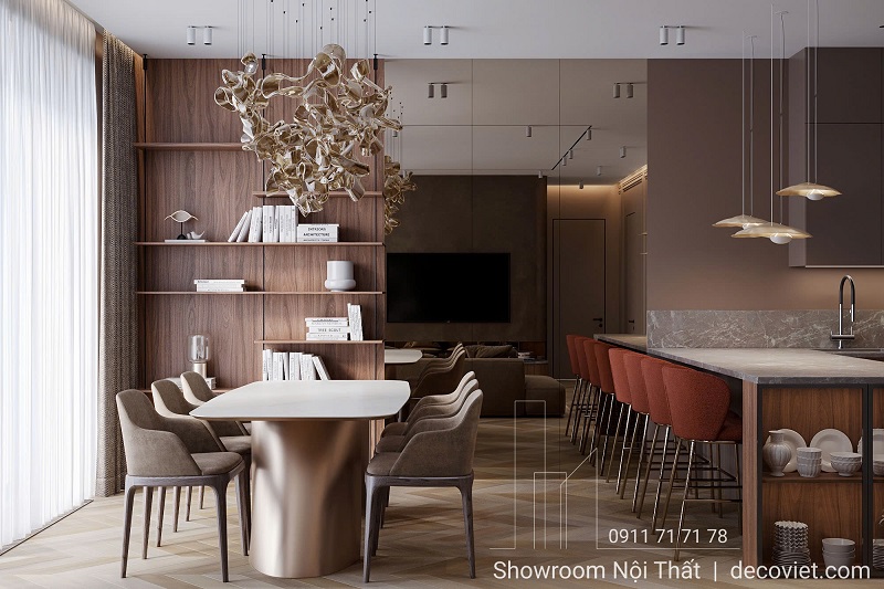 Mẫu thiết kế nội thất tối giản cho căn hộ chung cư