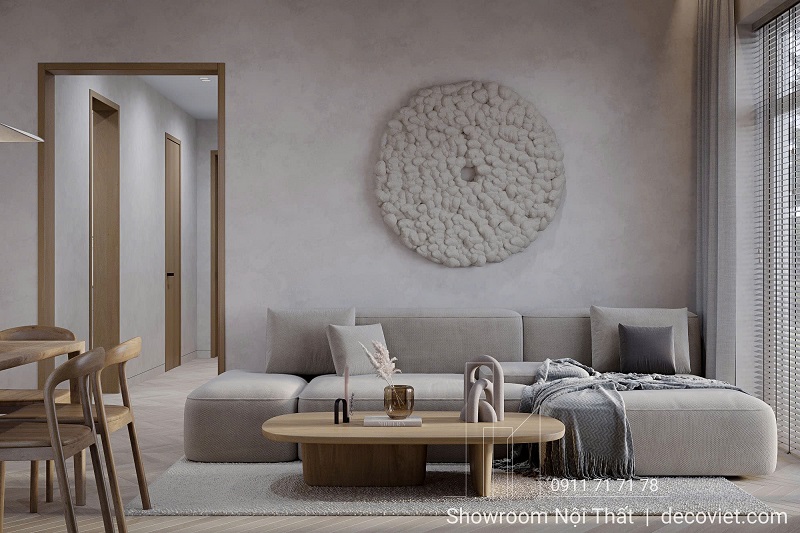 Thiết kế nội thất trọn gói cho căn hộ 70m² phong cách hiện đại.