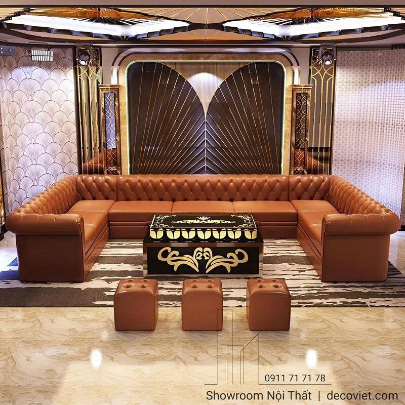 Mẫu sofa karaoke thiết kế theo yêu cầu, đúng kích thước phòng