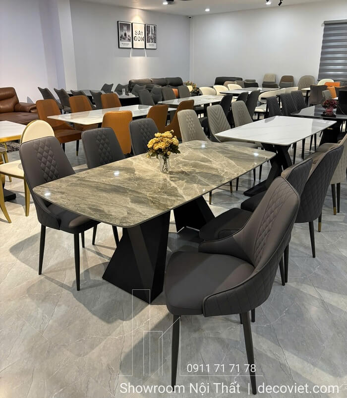 Bàn ăn mặt đá ceramic hiện đại hot nhất hiện nay
