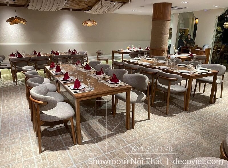 bàn ăn nhà hàng 10 người quy nhơn