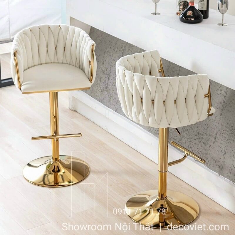 Ghế bar cho không gian make-up, spa, salon, thẩm mỹ viện