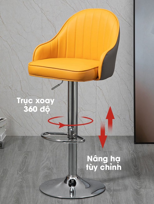 ghế bar điều chỉnh chiều cao linh hoạt