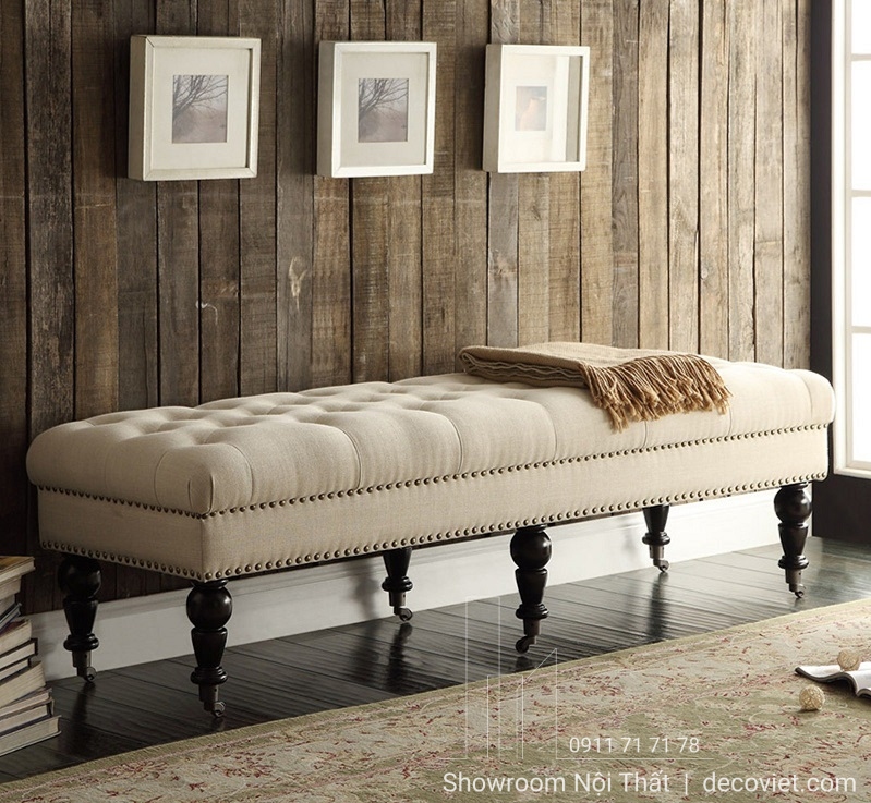 ghế phòng ngủ kiểu dáng tân cổ điển sang trọng