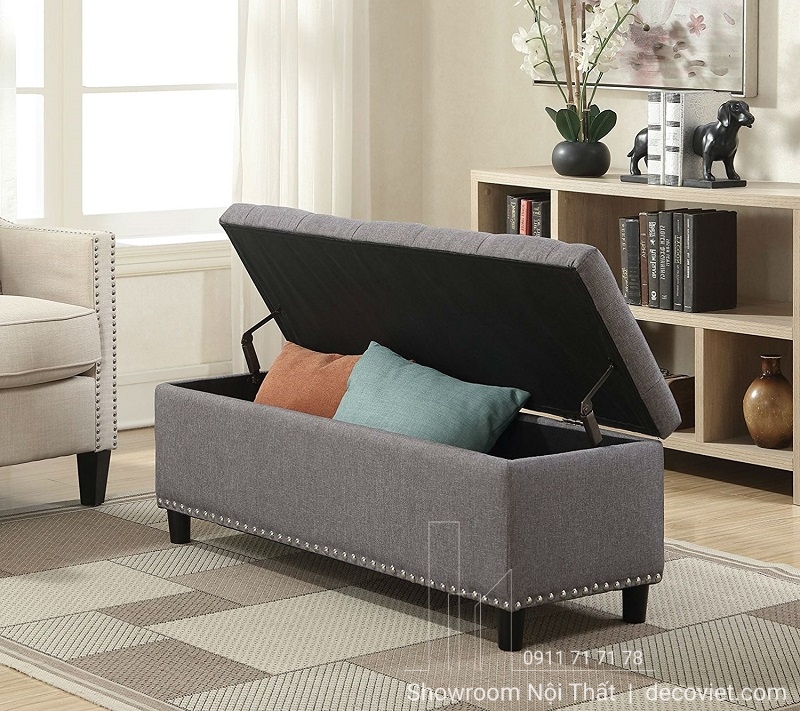 ghế để cuối giường tạo điểm nhấn cho phòng ngủ