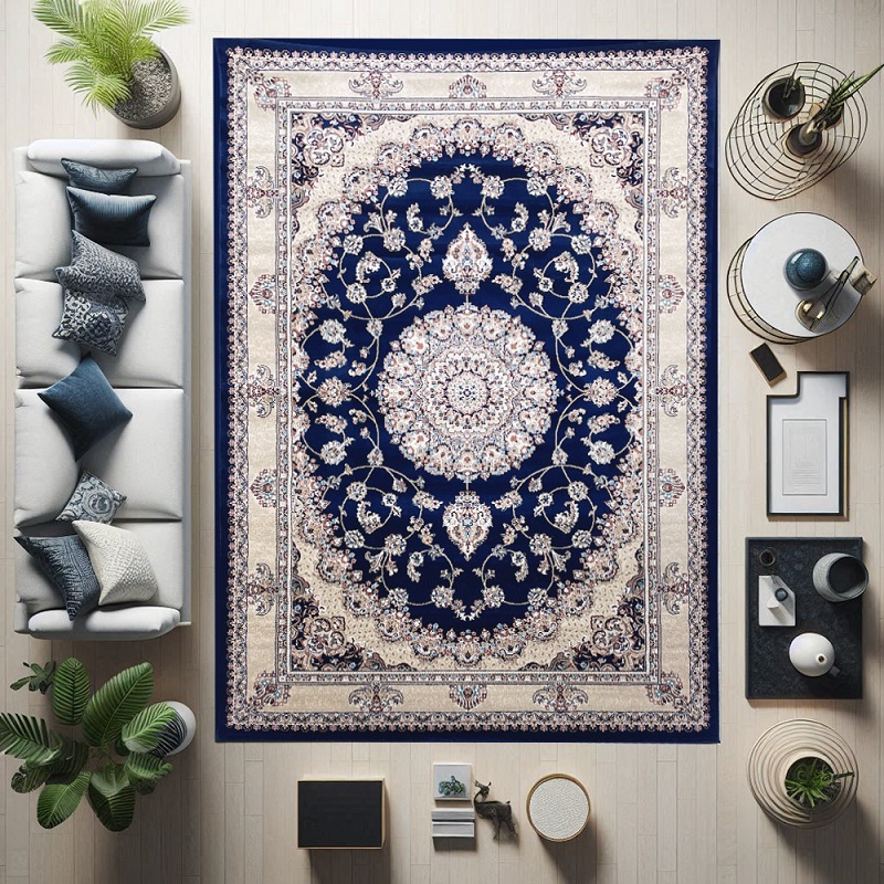 thảm phòng khách cổ điển