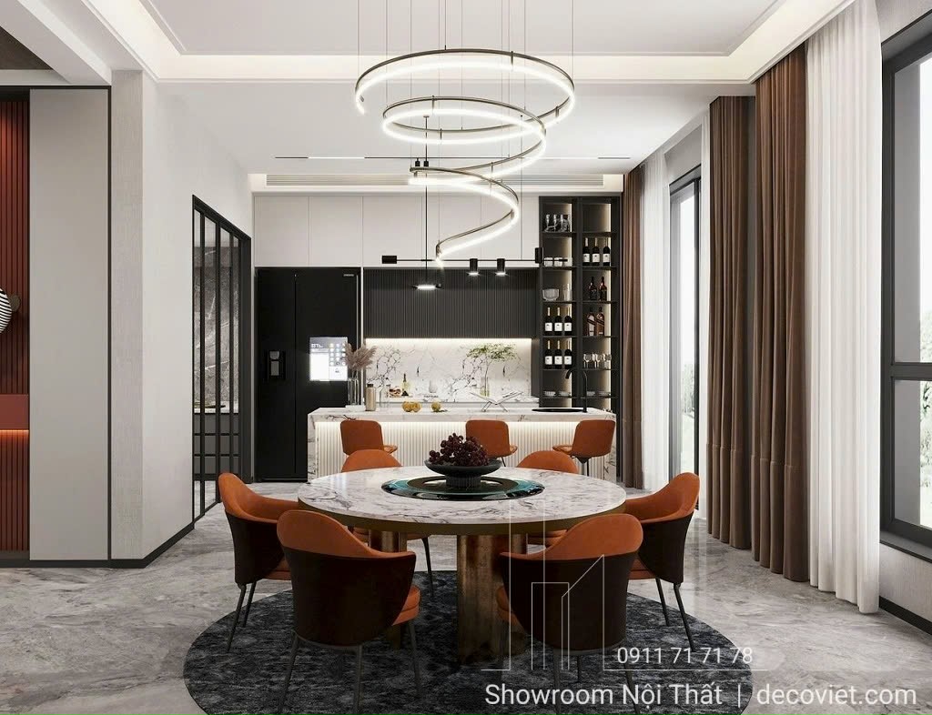 bàn ăn tròn hiện đại